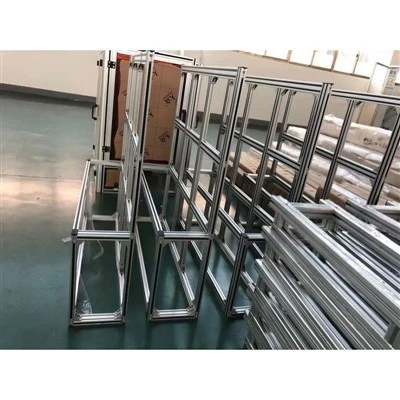 Estrutura de equipamento industrial de alumínio